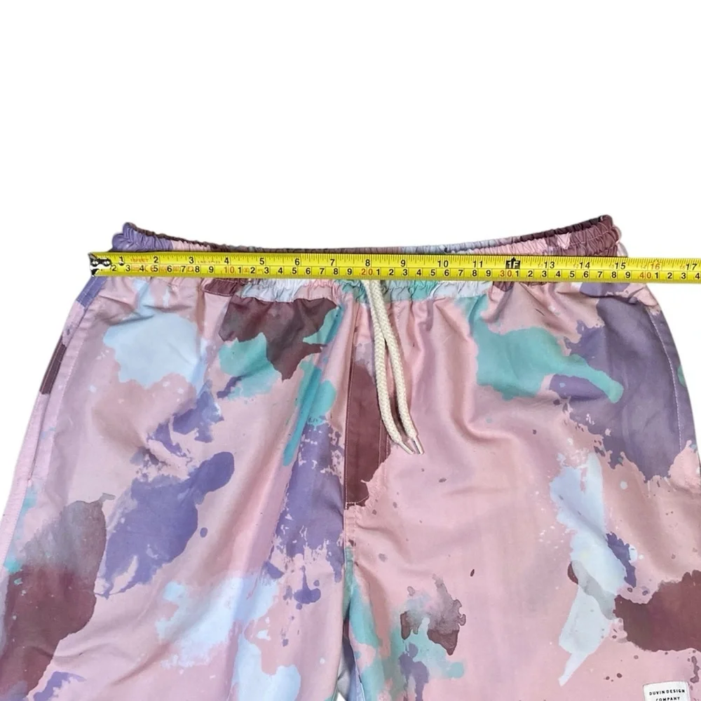 Duvin Colorful Abstract Swim Shorts Size Large​ - Picture 3 of 6